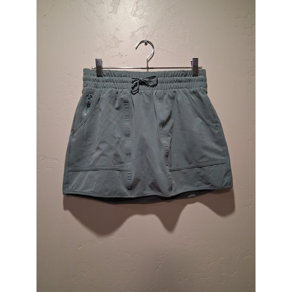 90 Degree by Reflex Mountaintop Elite Mini Skort Front Pockets Blue Green Size S
